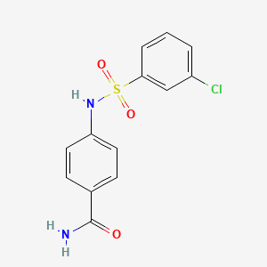 4-{[(3-Chlorophenyl)sulfonyl]amino}benzamide