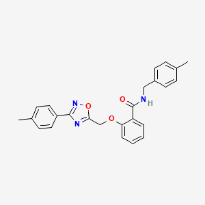 N-(4-methylbenzyl)-2-{[3-(4-methylphenyl)-1,2,4-oxadiazol-5-yl]methoxy}benzamide