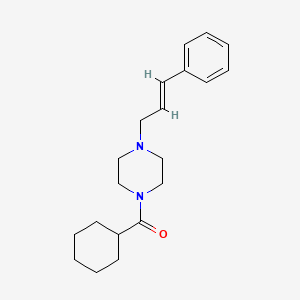 cyclohexyl{4-[(2E)-3-phenylprop-2-en-1-yl]piperazin-1-yl}methanone