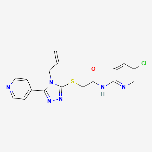 N-(5-chloropyridin-2-yl)-2-{[4-(prop-2-en-1-yl)-5-(pyridin-4-yl)-4H-1,2,4-triazol-3-yl]sulfanyl}acetamide