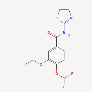 4-(difluoromethoxy)-3-ethoxy-N-(1,3-thiazol-2-yl)benzamide