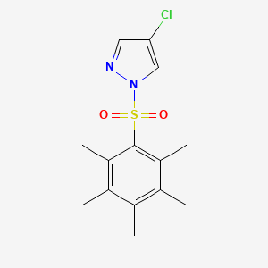 4-chloro-1-[(pentamethylphenyl)sulfonyl]-1H-pyrazole