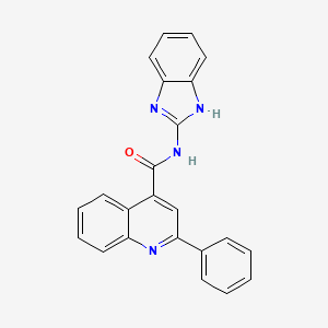 N-(1H-benzimidazol-2-yl)-2-phenylquinoline-4-carboxamide