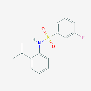 3-fluoro-N-[2-(propan-2-yl)phenyl]benzenesulfonamide