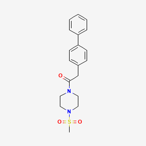 2-(Biphenyl-4-yl)-1-[4-(methylsulfonyl)piperazin-1-yl]ethanone