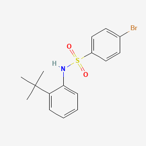 molecular formula C16H18BrNO2S B10972589 4-bromo-N-(2-tert-butylphenyl)benzenesulfonamide 