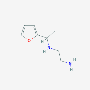 molecular formula C8H14N2O B10972597 N-[1-(furan-2-yl)ethyl]ethane-1,2-diamine 