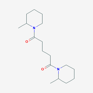 molecular formula C17H30N2O2 B10972631 1,5-Bis(2-methylpiperidin-1-yl)pentane-1,5-dione 