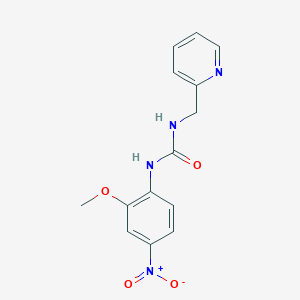 1-(2-Methoxy-4-nitrophenyl)-3-(pyridin-2-ylmethyl)urea