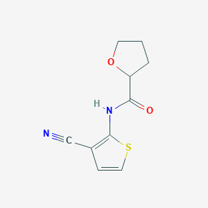 molecular formula C10H10N2O2S B10972684 N-(3-cyanothiophen-2-yl)oxolane-2-carboxamide 