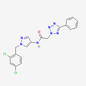 N-[1-(2,4-dichlorobenzyl)-1H-pyrazol-4-yl]-2-(5-phenyl-2H-tetrazol-2-yl)acetamide