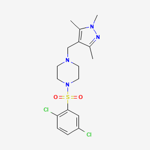 1-[(2,5-dichlorophenyl)sulfonyl]-4-[(1,3,5-trimethyl-1H-pyrazol-4-yl)methyl]piperazine