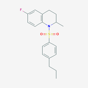 6-Fluoro-2-methyl-1-[(4-propylphenyl)sulfonyl]-1,2,3,4-tetrahydroquinoline