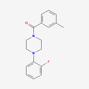 [4-(2-Fluorophenyl)piperazin-1-yl](3-methylphenyl)methanone