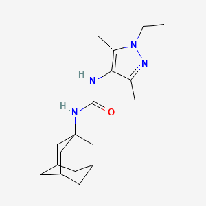 N-(1-adamantyl)-N'-(1-ethyl-3,5-dimethyl-1H-pyrazol-4-yl)urea