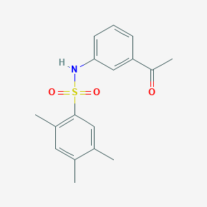 N-(3-acetylphenyl)-2,4,5-trimethylbenzenesulfonamide