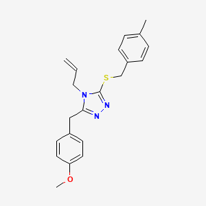 3-(4-methoxybenzyl)-5-[(4-methylbenzyl)sulfanyl]-4-(prop-2-en-1-yl)-4H-1,2,4-triazole