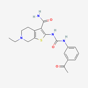 2-{[(3-Acetylphenyl)carbamoyl]amino}-6-ethyl-4,5,6,7-tetrahydrothieno[2,3-c]pyridine-3-carboxamide