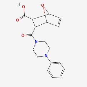 3-[(4-Phenylpiperazin-1-yl)carbonyl]-7-oxabicyclo[2.2.1]hept-5-ene-2-carboxylic acid