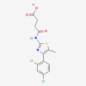 4-{[4-(2,4-Dichlorophenyl)-5-methyl-1,3-thiazol-2-yl]amino}-4-oxobutanoic acid