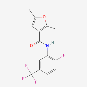 N-[2-fluoro-5-(trifluoromethyl)phenyl]-2,5-dimethylfuran-3-carboxamide