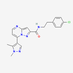 N-(4-chlorophenethyl)-7-(1,5-dimethyl-1H-pyrazol-4-yl)pyrazolo[1,5-a]pyrimidine-2-carboxamide