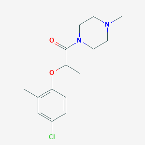 molecular formula C15H21ClN2O2 B10973326 2-(4-Chloro-2-methylphenoxy)-1-(4-methylpiperazin-1-yl)propan-1-one 