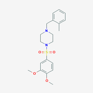 1-[(3,4-Dimethoxyphenyl)sulfonyl]-4-(2-methylbenzyl)piperazine