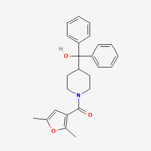 (2,5-Dimethylfuran-3-yl){4-[hydroxy(diphenyl)methyl]piperidin-1-yl}methanone