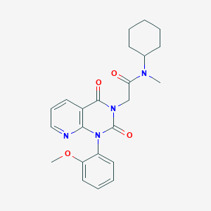 N-cyclohexyl-2-[1-(2-methoxyphenyl)-2,4-dioxo-1,4-dihydropyrido[2,3-d]pyrimidin-3(2H)-yl]-N-methylacetamide