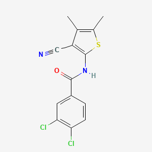 3,4-dichloro-N-(3-cyano-4,5-dimethylthiophen-2-yl)benzamide