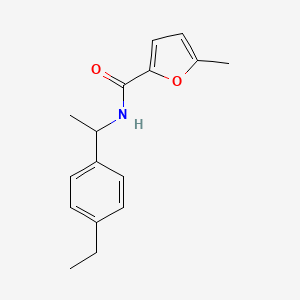 N-[1-(4-ethylphenyl)ethyl]-5-methylfuran-2-carboxamide