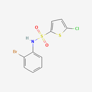 molecular formula C10H7BrClNO2S2 B10973614 N-(2-bromophenyl)-5-chlorothiophene-2-sulfonamide 