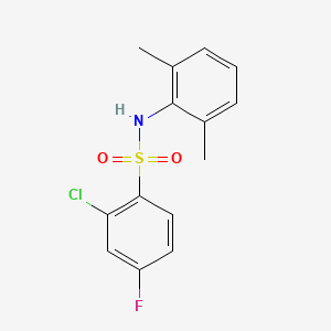 2-chloro-N-(2,6-dimethylphenyl)-4-fluorobenzenesulfonamide