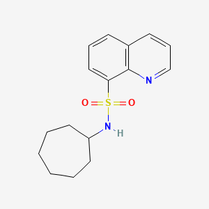 N-cycloheptylquinoline-8-sulfonamide