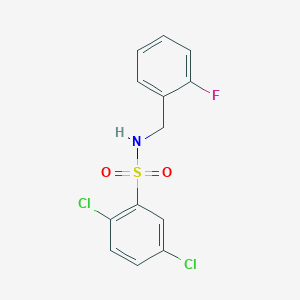 2,5-dichloro-N-(2-fluorobenzyl)benzenesulfonamide