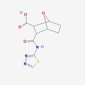 3-(1,3,4-Thiadiazol-2-ylcarbamoyl)-7-oxabicyclo[2.2.1]heptane-2-carboxylic acid