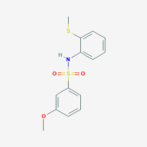 3-methoxy-N-[2-(methylsulfanyl)phenyl]benzenesulfonamide