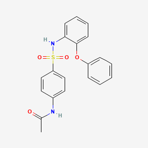 N-[4-[(2-phenoxyphenyl)sulfamoyl]phenyl]acetamide