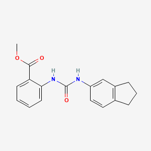 methyl 2-[(2,3-dihydro-1H-inden-5-ylcarbamoyl)amino]benzoate