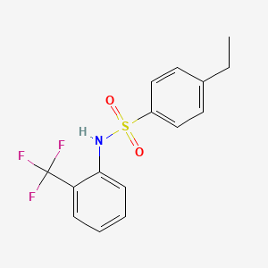 4-ethyl-N-[2-(trifluoromethyl)phenyl]benzenesulfonamide