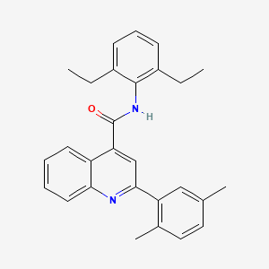 N-(2,6-diethylphenyl)-2-(2,5-dimethylphenyl)quinoline-4-carboxamide