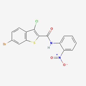 6-bromo-3-chloro-N-(2-nitrophenyl)-1-benzothiophene-2-carboxamide