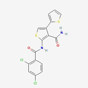 5'-[(2,4-Dichlorobenzoyl)amino]-2,3'-bithiophene-4'-carboxamide