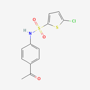 N-(4-acetylphenyl)-5-chlorothiophene-2-sulfonamide