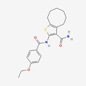 2-[(4-Ethoxybenzoyl)amino]-4,5,6,7,8,9-hexahydrocycloocta[b]thiophene-3-carboxamide