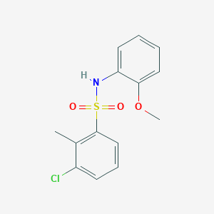 3-chloro-N-(2-methoxyphenyl)-2-methylbenzenesulfonamide