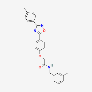 N-(3-methylbenzyl)-2-{4-[3-(4-methylphenyl)-1,2,4-oxadiazol-5-yl]phenoxy}acetamide