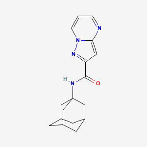 molecular formula C17H20N4O B10974040 N-(1-adamantyl)pyrazolo[1,5-a]pyrimidine-2-carboxamide 