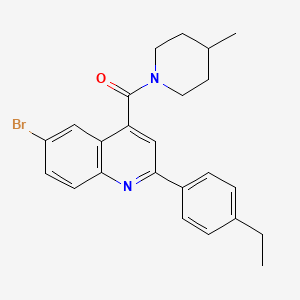 [6-Bromo-2-(4-ethylphenyl)quinolin-4-yl](4-methylpiperidin-1-yl)methanone